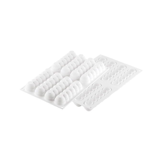 Truffles Eclaire 75 - Silicone Mould N.8 130x31 h28 MM + CUTTER White