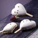 Gel03M Mini Heart-Ic- Set 2 Pcs Silicone Mould 55X68 H18 Mm