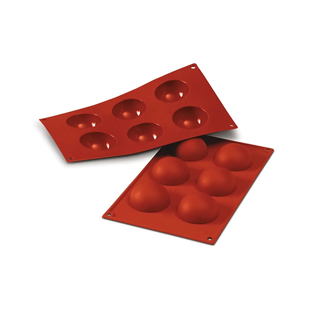 Sf003 - Silicone Mould N. 6 Half-Spheres ?60 H 30 Mm