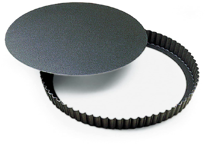 Tart Moulds d 300 mm flutet with removable bottom