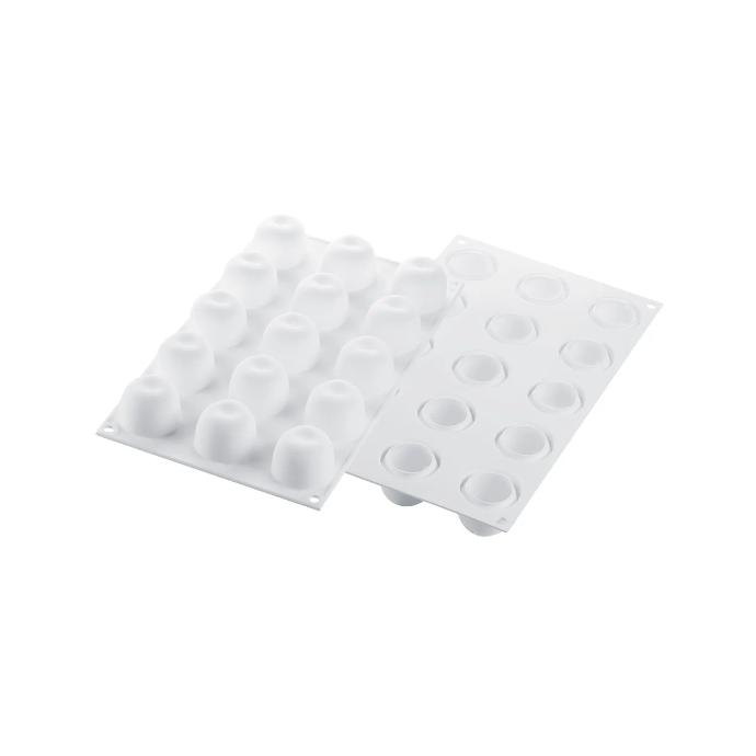 MELA, CILIEGIA & PESCA 30 - SILICONE MOULD N.15 MELA, CILIEGIA E PESCA White