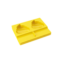 Silicone mould 195x145 mm - 2 indents Honolulu 83x84mm + 50 sticks