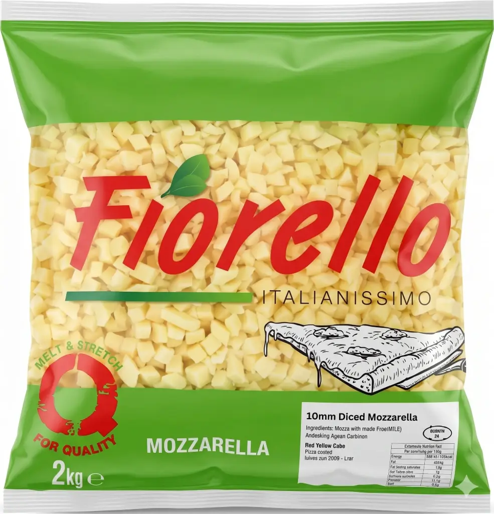 Fiorello Shredded Pure Mozzarella (AF) 6x2Kg