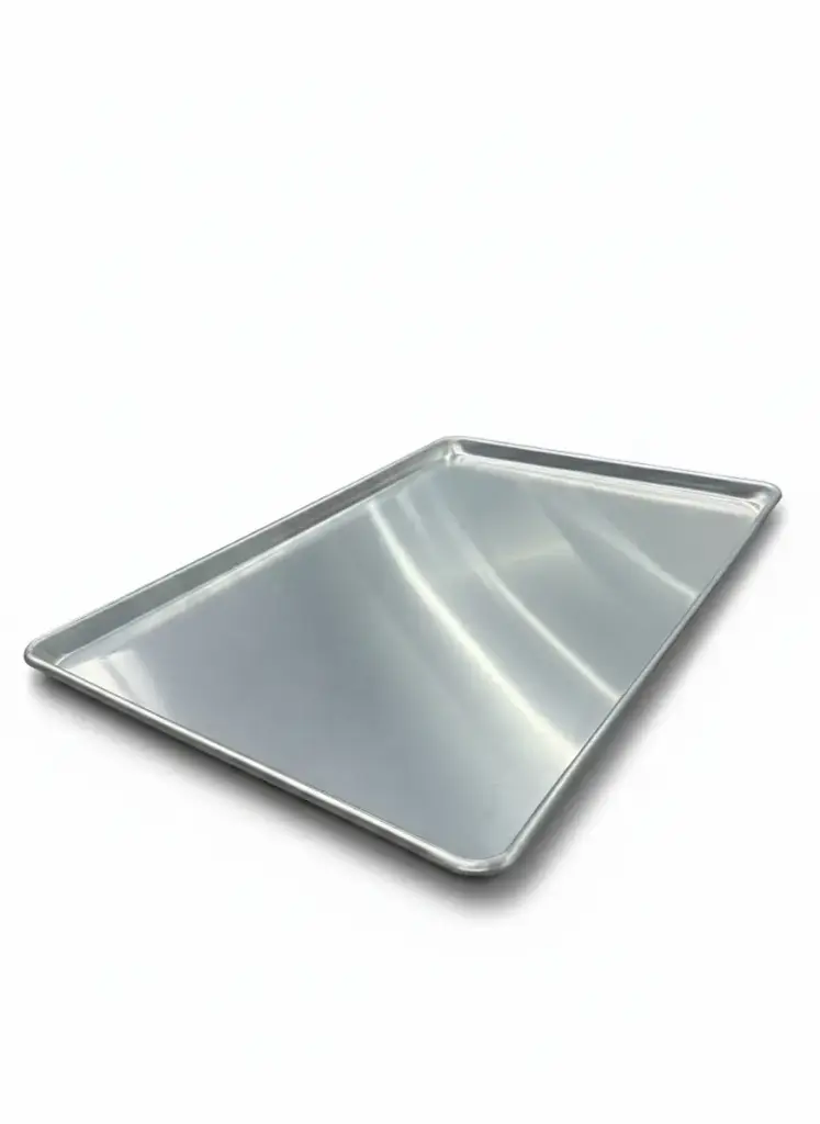 [T 009] Aluminium Sheet Pan (With Wire In Rim) 600*400*12Mm, 1.5Mm Al.Alloy, Natural