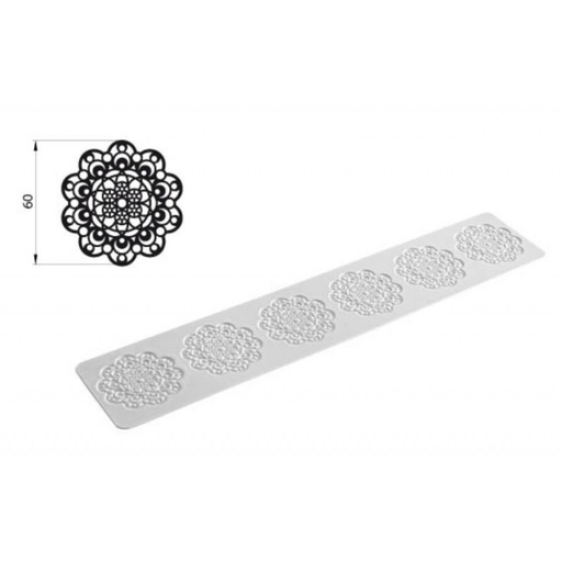 [33.081.20.0196] Trd01 Daisy Black Tricot Decor 01 400X80 Mm