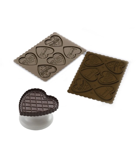 [22.166.77.0165] Ckc06 Cookie Love Slim - Silicone Mould