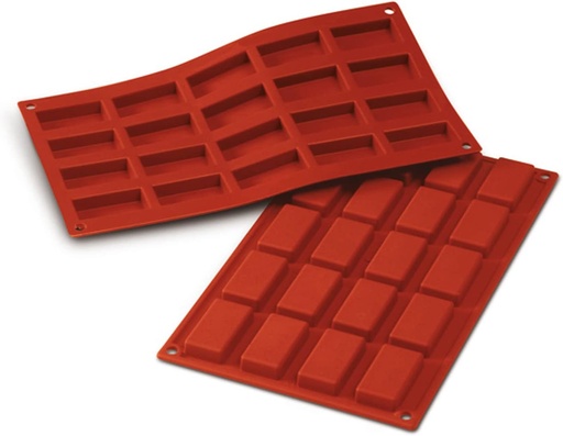 [SF025] TERRACOTTA SILICONE MOULD ITEM NR.20 MINI IN FINANCIERS. HEADER CARD