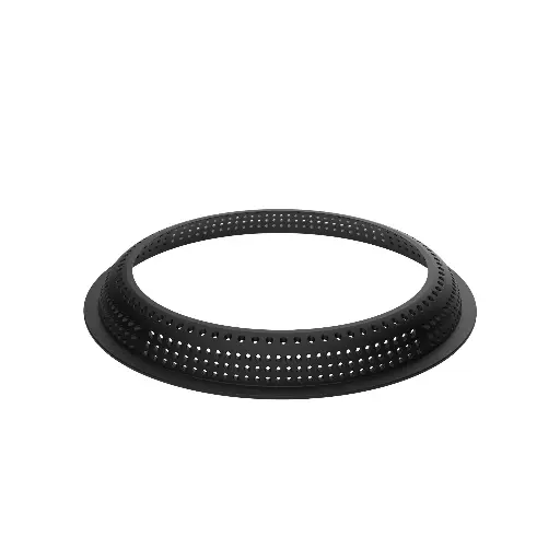 [52.471.20.0065] 3D TARTE RING ROUND ø180 H 20 - MICROPERFORATED RING Black