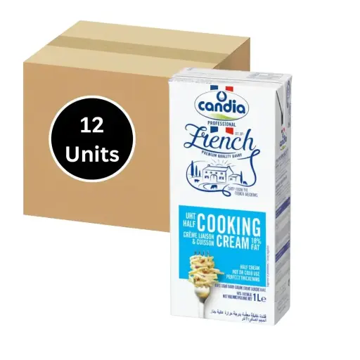 [796600] 18% Fat UHT Cooking Half Cream 1Lx12 Candia Professional (240 D) 